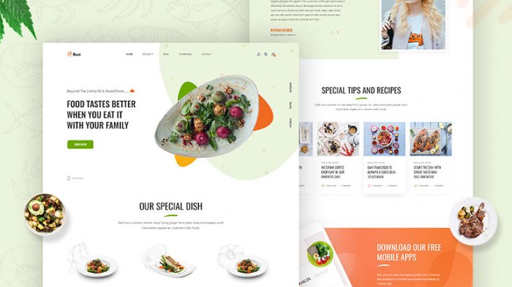 Free Fast Food Website Template PSD - PsFiles