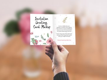 Hand Golding Invitation Card