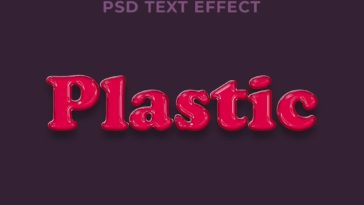 Free Plastic Text Effect
