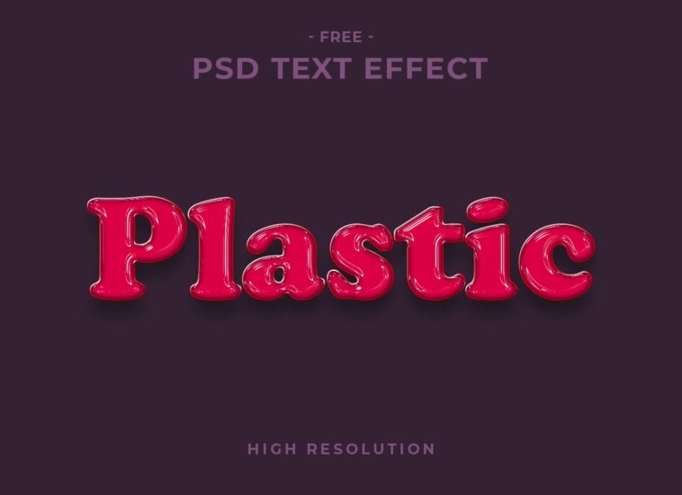 Free Plastic Text Effect