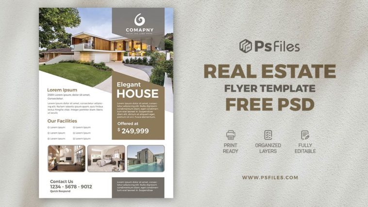 Real Estate Free PSD Flyer