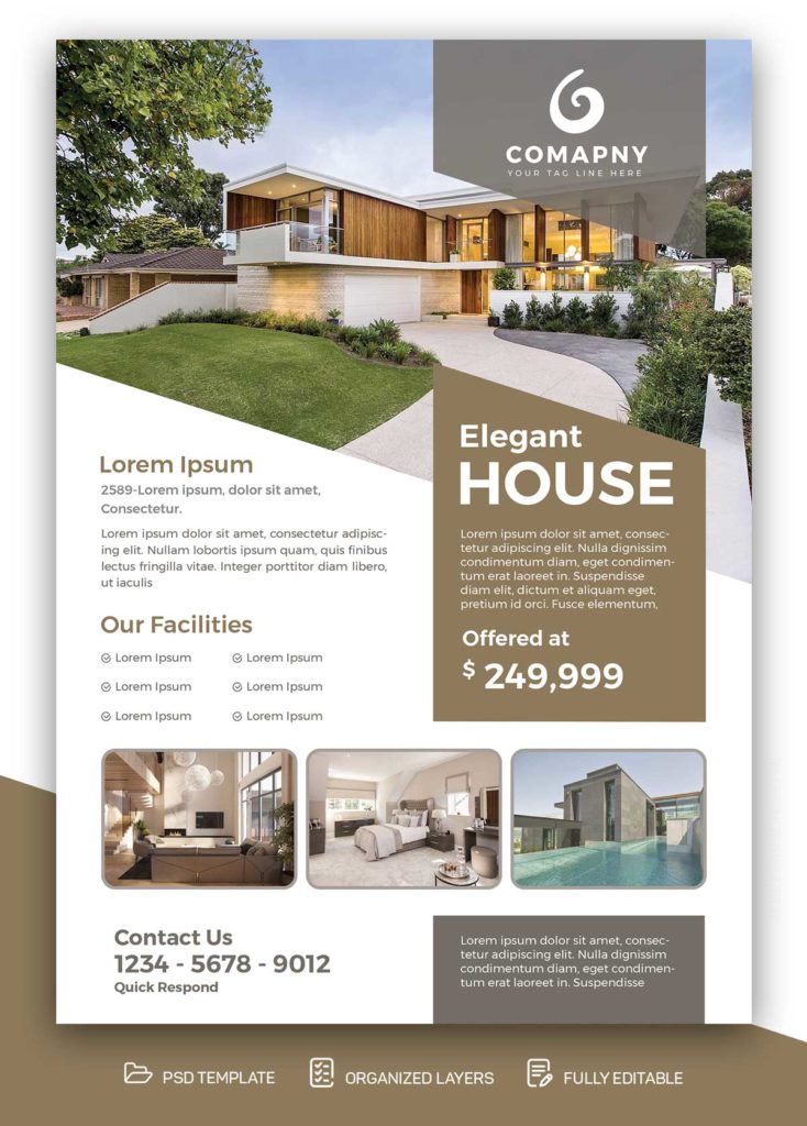 Real estate Free PSD Flyer design