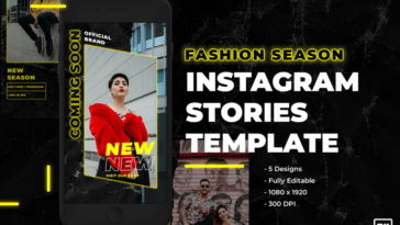 Fashion Instagram Stories PSD Template