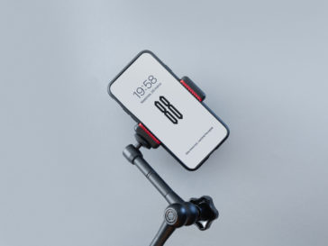 iPhone 11 on Tripod Mockup