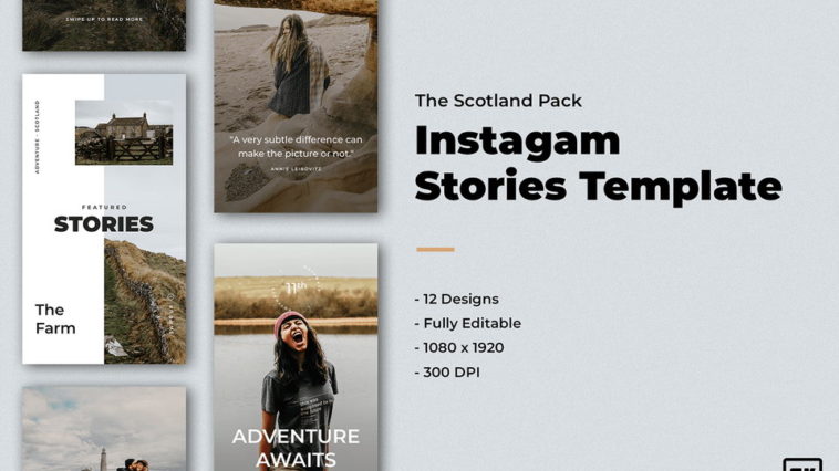 Free Scotland Instagram Stories Template