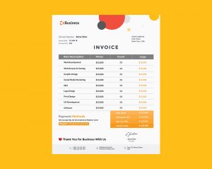 Free Invoice PSD Templates
