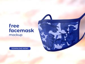 Free Face Mask Mockup