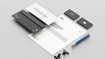 US Office Stationery Free Mockup PSD