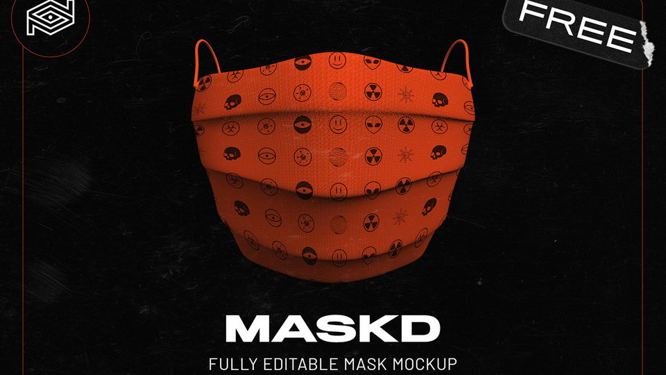 Download Free Front View Face Mask Mockup Psd Psfiles PSD Mockup Templates