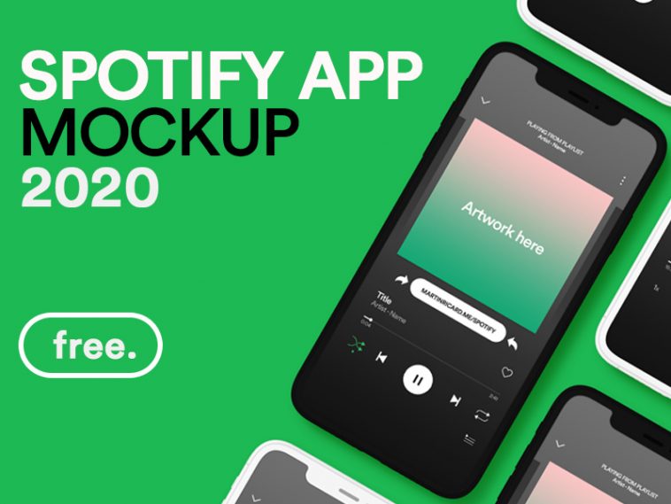 Download Free Spotify App Ui Mockup Psd Free Mockups Psd Psfiles