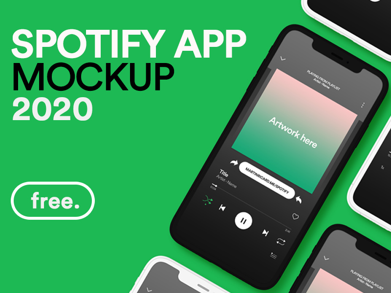 Free Spotify App Ui Mockup Psd Free Mockups Psd Psfiles