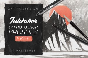 44 Ink Photoshop Digital Painting Brushes