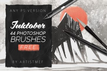 44 Ink Photoshop Digital Painting Brushes