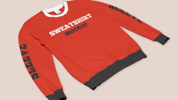 Free Round Neck Sweatshirt Mockups PSD set 1