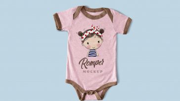 Infant Girl Boy Short Sleeve Romper Newborn Baby Summer Car Babysuit Jumpsuit Mockup