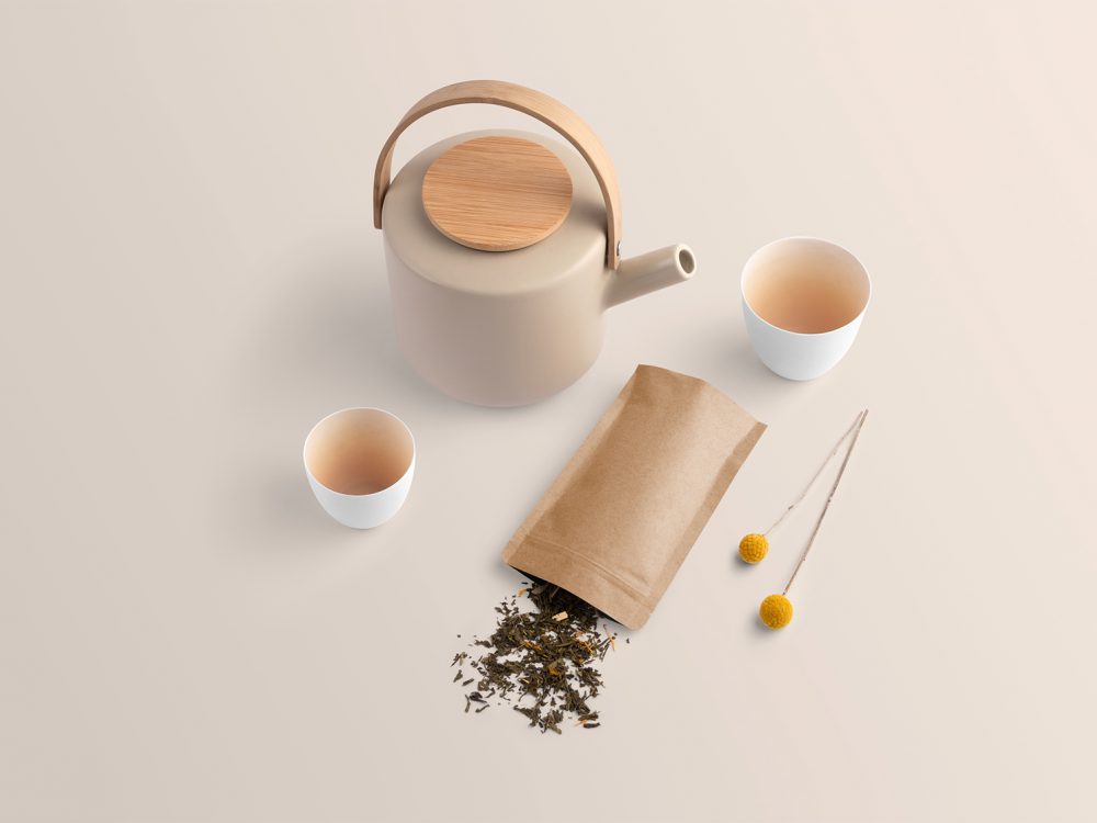 Tea Branding Packaging Mockup Free Adobe Photoshop Files