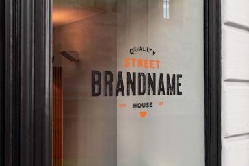 Window Sign Mockup