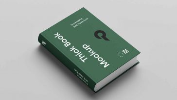 3D rendered Hard Cover Book Mockup