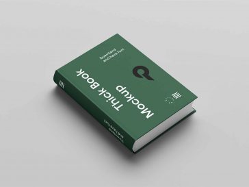 3D rendered Hard Cover Book Mockup