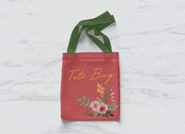 Free 3D Rendered Tote Shopping Bag Mockup PSD Set