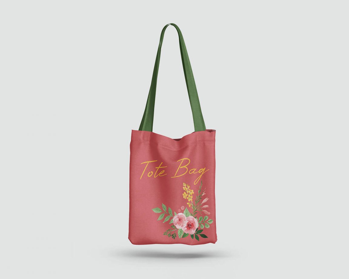 Free Tote Cloth Shopping Bag Mockup 2 PSD Set - PsFiles