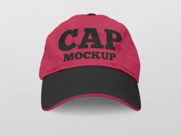 2 Free Curved Cap Mockups PSD Set