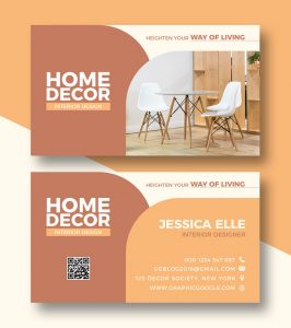 Free Interior Business Card Design Template