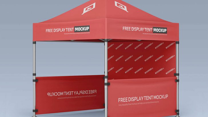 Free Portable Popup Gazebo/Tent Mockup - PsFiles