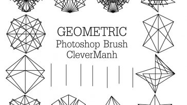 Free Abstract Geometric Brushes Photoshop