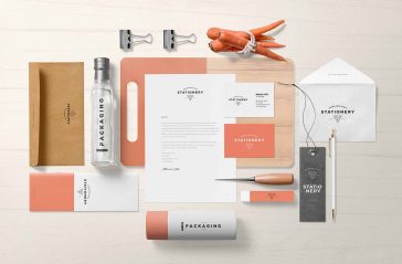 Food Logo Branding Identity Mockup