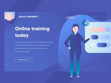 Online Trading Landing Page Design PSD file