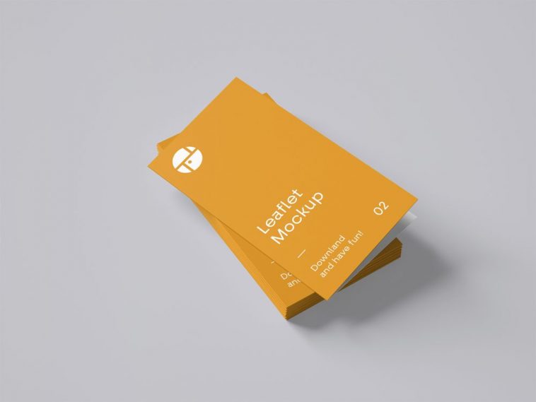 Two-Fold Leaflet Mockup