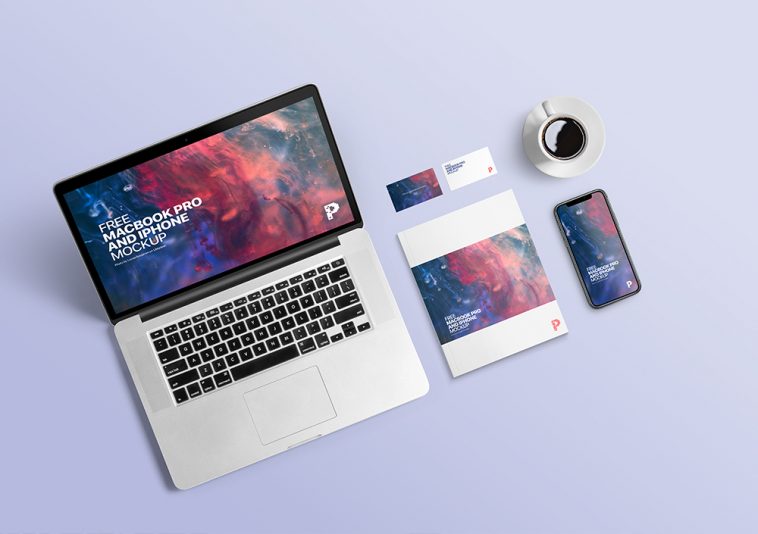 Free MacBook Pro and iPhone Mockup