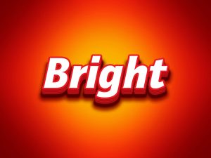 Free Bright Photoshop Text Effect