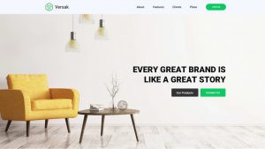 Furniture Design Free PSD Landing Page
