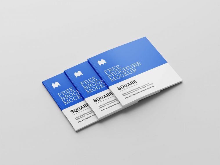 Download Free Perfect Binding Square Book Brochure Mockups Psd Sets Psfiles