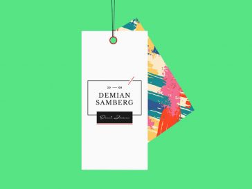 Free Cloth Price Tag Mockup PSD