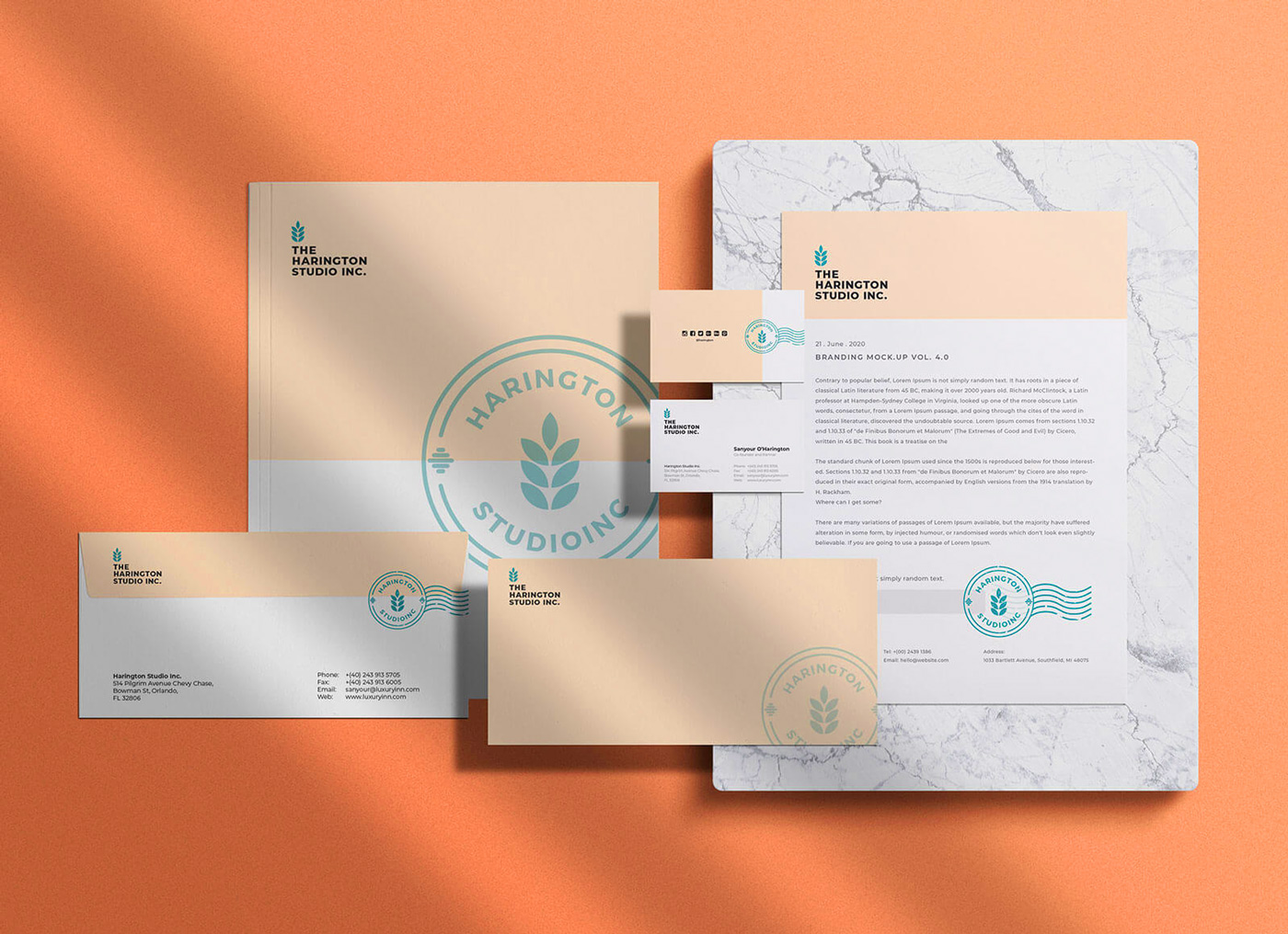 Download Free Corporate Stationery Branding Mockup Psd Psd Psfiles
