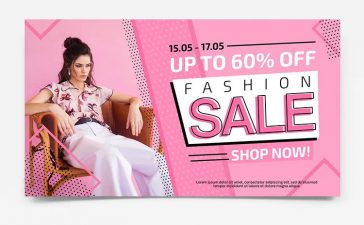 Free Fashion Sale Banner Set PSD Template