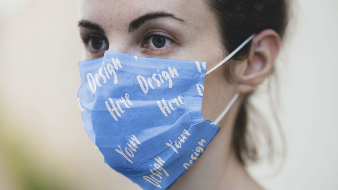 Safety Medical Mask Free Mockup PSD - PsFiles