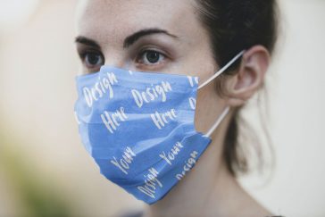 Free Medical Mask Mockup