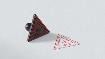 Free Triangle Stamp Mockup