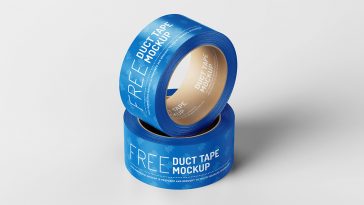 Free Duct Tape Mockup PSD Set