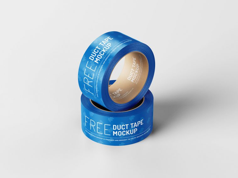 Free Duct Tape Mockup PSD Set