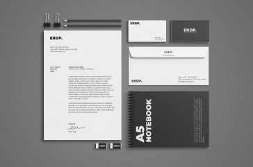Basic Branding Stationery Mockup PSD