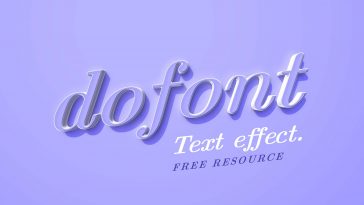 Free Dafont PSD Text Effect