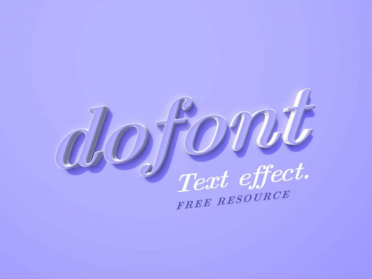 Free Dafont PSD Text Effect