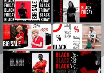 Free Black Friday Facebook Posts PSD Template