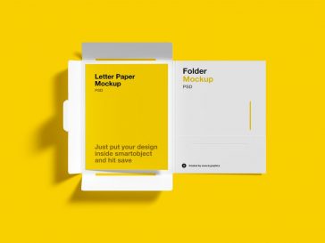 Free Brochure Folder Mockup