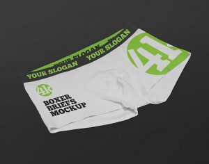 2 Men’s Boxer Briefs Mockup PSD